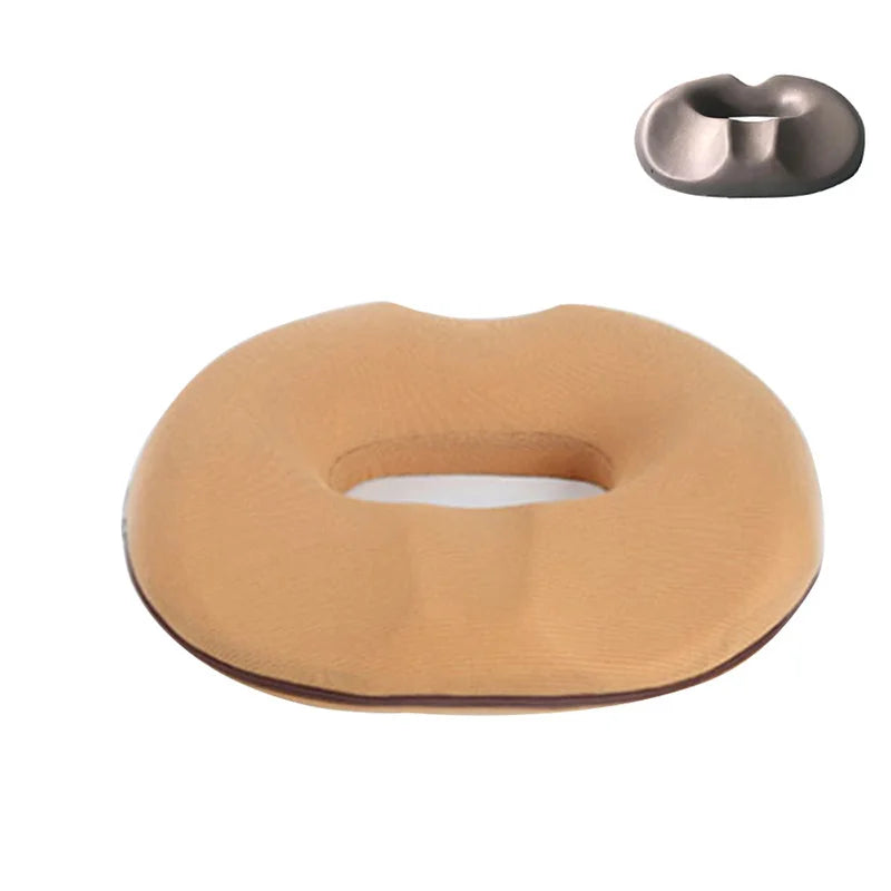 Decobites Hemorrhoid Prostate Health Seat Cushion: Removable Bamboo Charcoal Core Butt Cushion