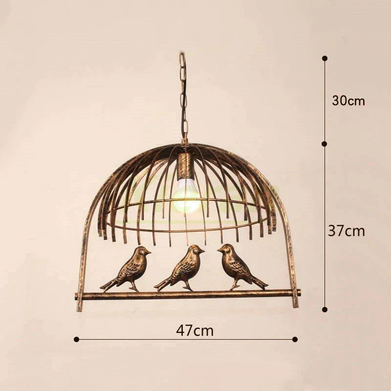 DecorBites™ Birdcage LED Chandelier: Modern Resin Pendant Lights for Bedroom, Living Room, and Restaurant