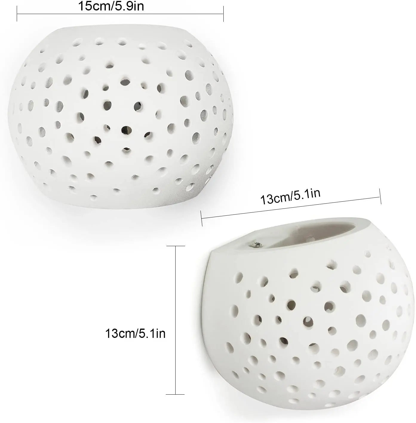 DecorBites™ Gypsum LED Wall Lamp 5W Sconces Modern Indoor Lighting Bedroom Living Room