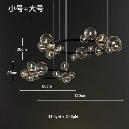 ثريا DecorBites™‎ G9 LED بتصميم كرة زجاجية: تصميم نورديك عصري وبسيط