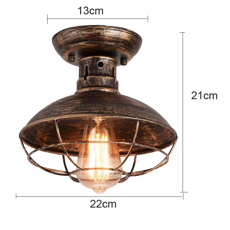 DecorBites™ Industrial Ceiling Light for Bedroom Corridor Foyer Stair Balcony Lampara Techo