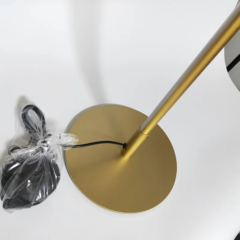 DecorBites™ Gold LED Floor Lamp Minimalist Modern Design for Living Room & Bedroom