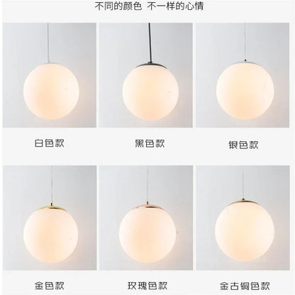 DecorBites™ Glass Ball Pendant Lights - Nordic Minimalist Chandelier for Living Room & Bedroom