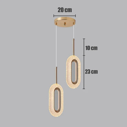 Lámpara colgante LED DecorBites™ para comedor, restaurante, bar, lámparas decorativas artísticas