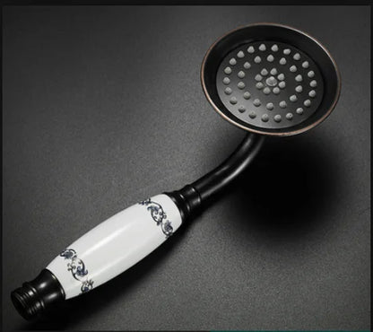 رأس دش يدوي بتصميم عتيق من DecorBites™ | فوهة مطر عالية الضغط لتوفير المياه