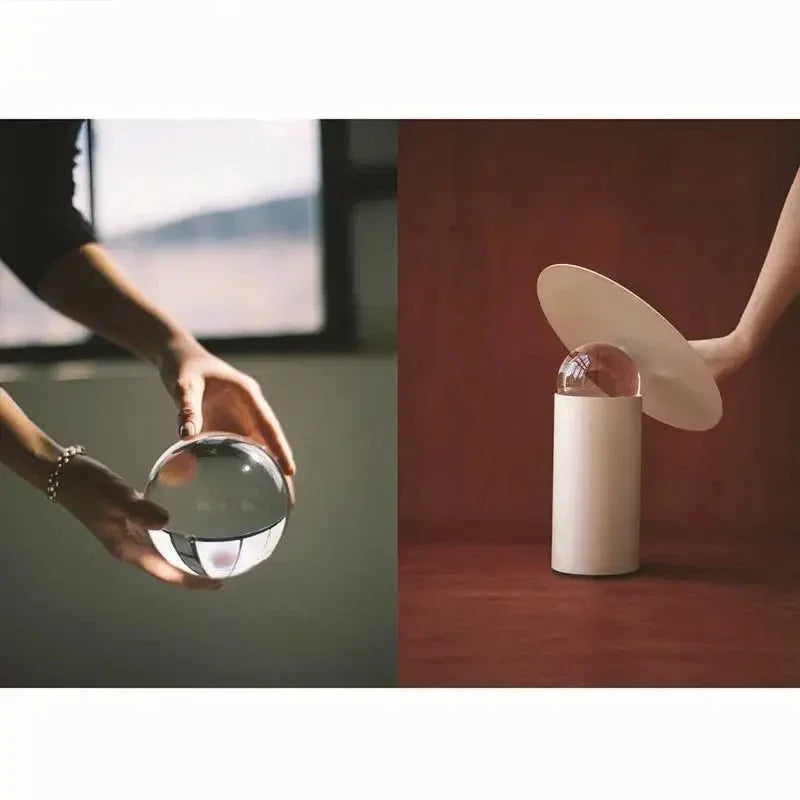 Lámpara de mesa DecorBites™ con forma de bola de cristal para decoración de salas de estar, dormitorios y habitaciones infantiles de diseño.
