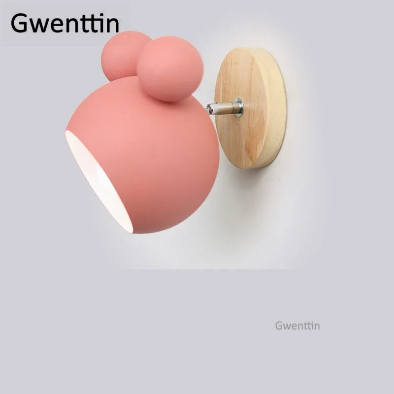 DecorBites™ Cartoon Mouse Wall Lamp | Nordic LED Sconce for Kids' Room & Bedroom