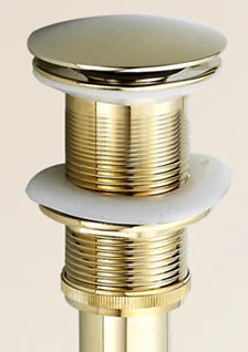 DecorBites™ Brass Pop Up Sink Drain - Antique Brass Gold Black Bathroom Basin Waste