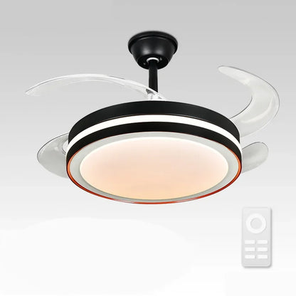 DecorBites™ 48 Inch Dimmable Decorative Ceiling Fan with Remote Control and LED Light