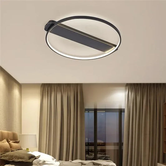 Lámpara de techo DecorBites™ Luxe Copper: Lámpara circular minimalista para dormitorio de estilo elegante