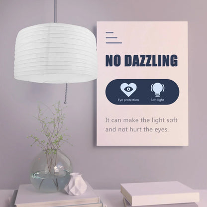 DecorBites™ Elegant Column Floor Lamp with Rice Paper Shade for Living Room