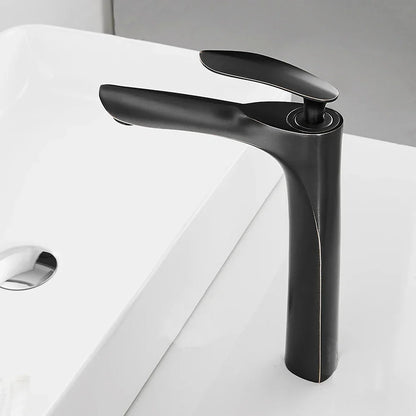 DecorBites™ Gold Chrome Finish Brass Basin Faucet Hot Cold Water Mixer