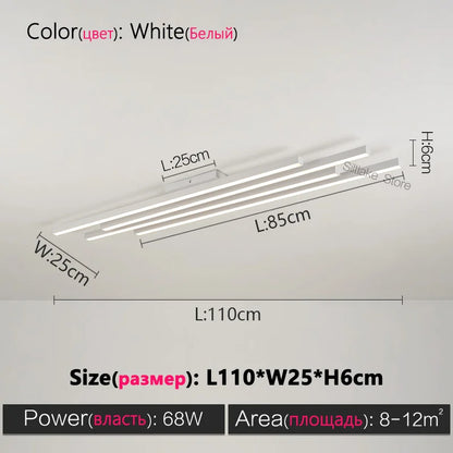 ثريا ديكوربايتس™ السوداء ذات الإضاءة LED بتصميم بسيط لغرفة المعيشة