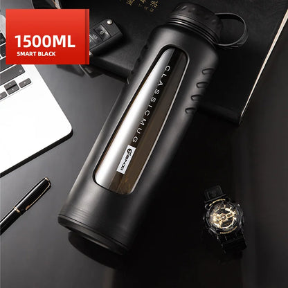 Vaso de agua de vidrio aislante de doble capa DecorBites™ | Taza de té resistente al calor de gran capacidad