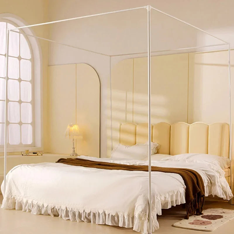 DecorBites™ Large Space Mosquito Net with Bracket. Encrypt Mesh, Insect-Proof Bed Curtain for Household.