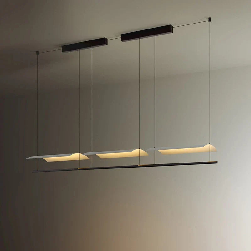 DecorBites™ LED Iron Art Chandelier: Nordic Minimalist Design with Long Lights for Office