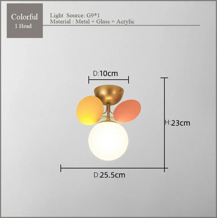 DecorBites™ Frost Glass Ceiling Chandelier for Home Indoor Lighting