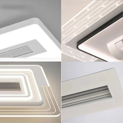 DecorBites™ LED Bladeless Ceiling Fan with Remote Control for Modern Living Room