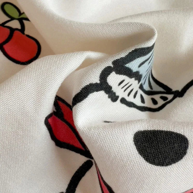 DecorBites™ Korean Floral Print Single Duvet Cover: Sweet Comfort, All Seasons, Skin-Friendly