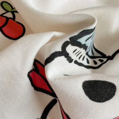 DecorBites™ Korean Floral Print Single Duvet Cover: Sweet Comfort, All Seasons, Skin-Friendly