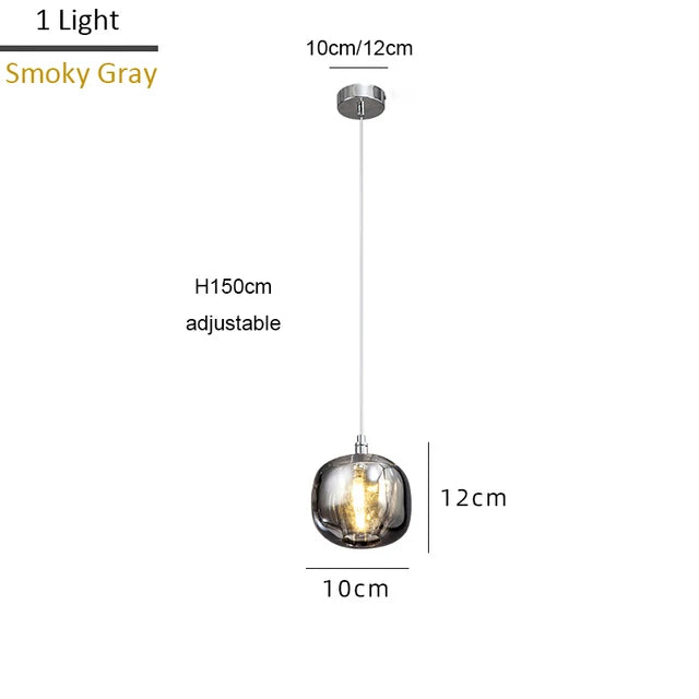 Lámpara de araña LED de cristal DecorBites™ para decoración del hogar e iluminación moderna