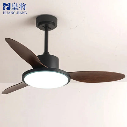 مروحة سقف DecorBites™ بتصميم عصري LED مقاس 42 بوصة مع جهاز تحكم عن بعد وشفرات من الخشب الرقائقي