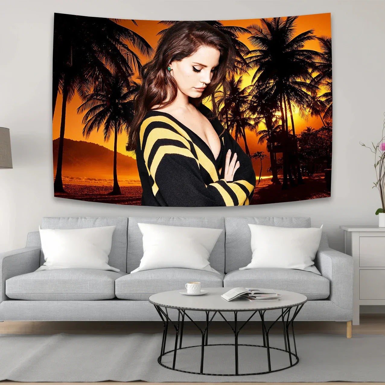 DecorBites™ Lana Del Rey Hippie Aesthetic Tapestry Wall Hanging Home Décor
