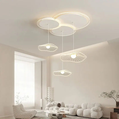DecorBites™ Lotus Leaf LED Pendant Light for Modern Minimalist Living Room, Bedroom, and Dining