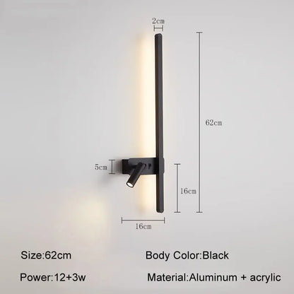 DecorBites™ LED Wall Sconce: Modern Nordic Style Living Room Sofa Background Light