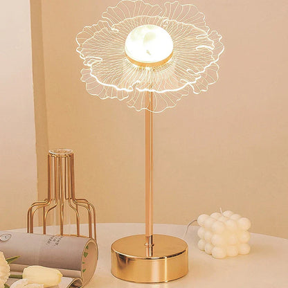 DecorBites™ Butterfly Gold Acrylic LED Desk Lamp for Artful Living Room Night Light