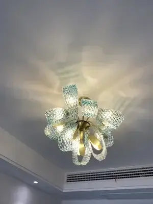 DecorBites™ Blue Glass LED Pendant Lamps - Modern Designer Lighting