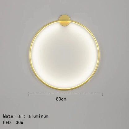 DecorBites™ Gold Black Ring LED Wall Light Living Room Bedroom Lamp Seconce