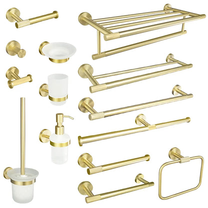 DecorBites™ Brushed Gold Bathroom Accessories Set