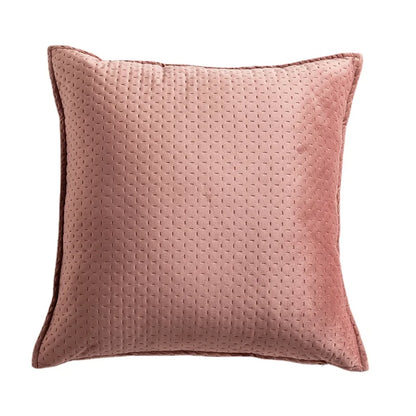 DecorBites™ Fringed Velvet Cushion Cover Solid Pillow for Home Decor Sofa Bed