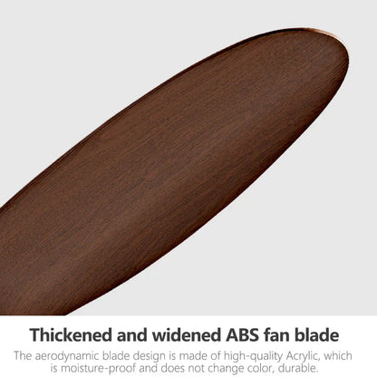 DecorBites™ Black DC Ceiling Fan Light with Remote Control and LED Chandelier