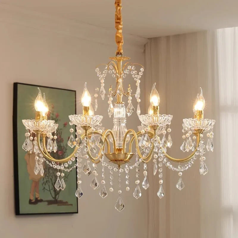 DecorBites™ Crystal Chandeliers Light for Living Room and Dining Room