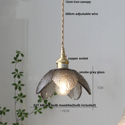 DecorBites™ Clear Glass LED Pendant Lamp for Dining Coffee Restaurantr Aisle - Modern Nordic Design