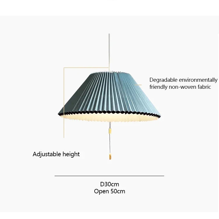 DecorBites™ Deformed Fabric Umbrella Chandeliers LED Lamp for Home Lighting