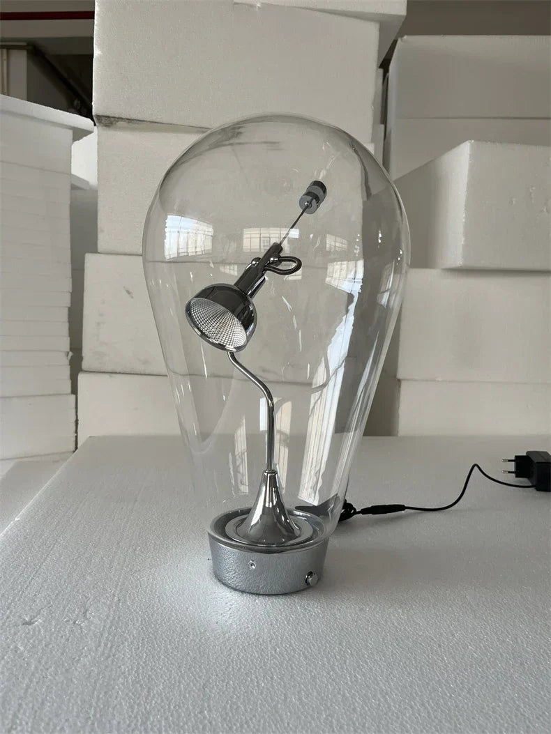 Decorbites™ Glas-Schreibtischlampe: Italienische Vintage dimmbare Dreh-Tischleuchte