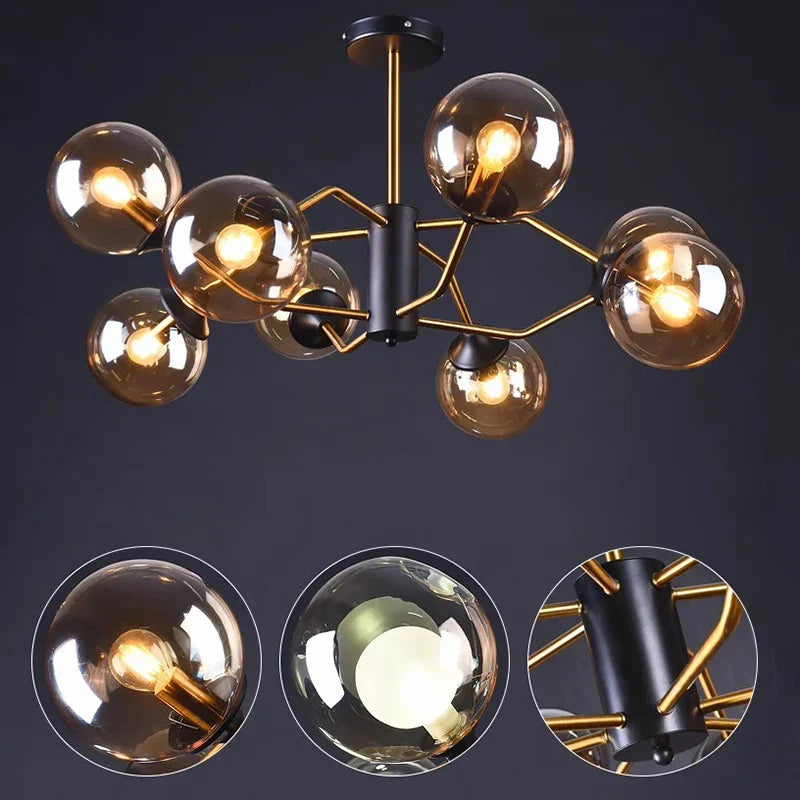 DecorBites™ LED Pendant Light Chandeliers for Modern Home Decor & Dining Room Lighting