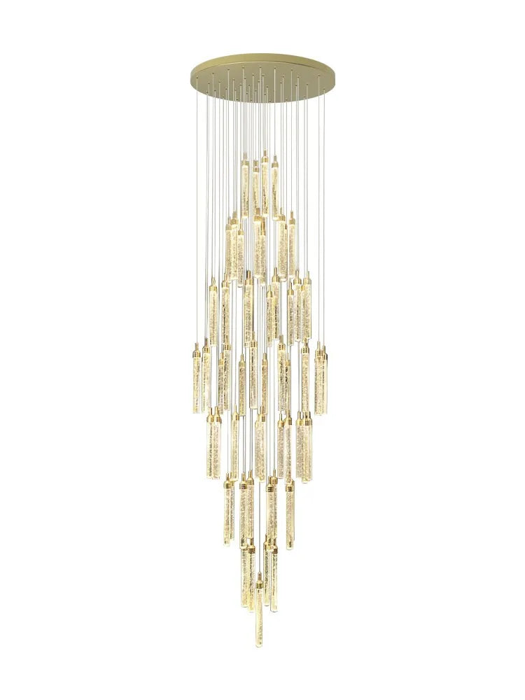 DecorBites™ Crystal Chandelier: Modern Luxury Pendant Lighting for Home Decor