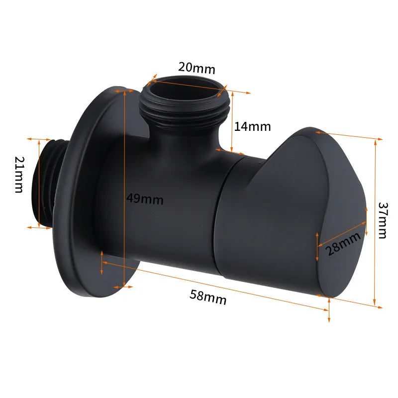 DecorBites™ Brushed Gold Corner Valve Water Control for Bathroom Taps