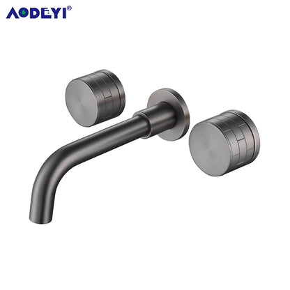 Black Wall Mounted Bathroom Faucet