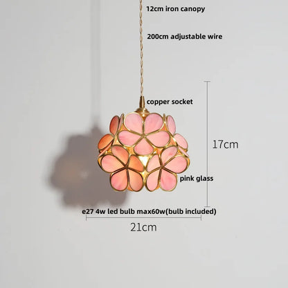 DecorBites™ Clear Glass Copper LED Pendant Lamp for Home Decor and Lighting