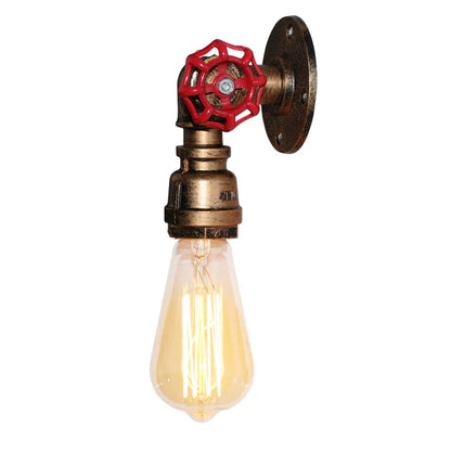 Decorbites™ Industrielle Eisen-Rost-Wasserrohr-Wandlampe Vintage E27 Wandleuchte Armatur
