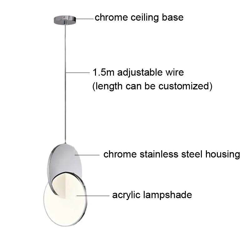 DecorBites™ Gold Nordic Pendant Lights Indoor Kitchen Dining Room Home Decor