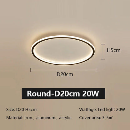 DecorBites™ LED Ceiling Lamp Iron Dimmable Modern Living Room Light Fixture