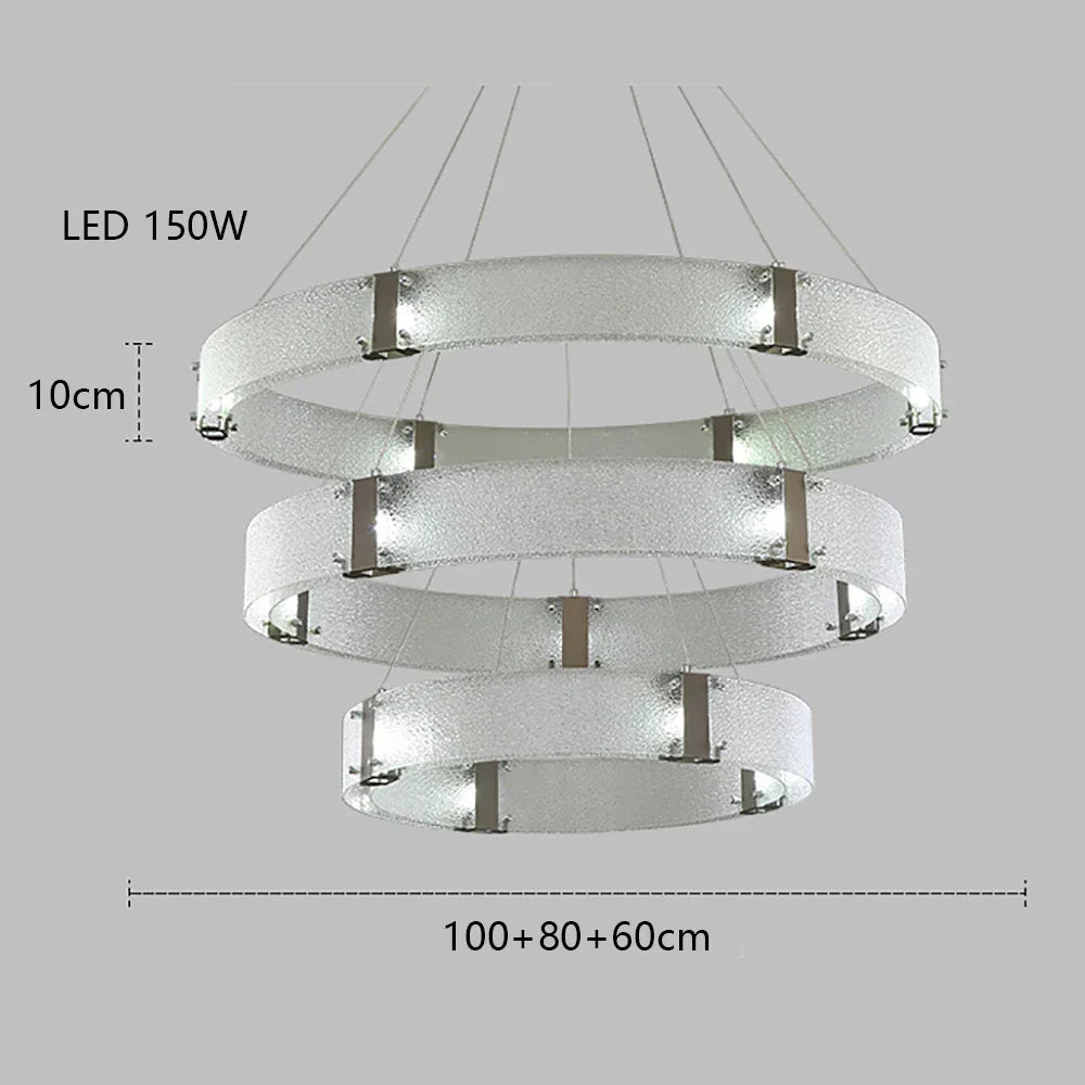 DecorBites™ Gold LED Chandelier for Luxe Living Room Lighting