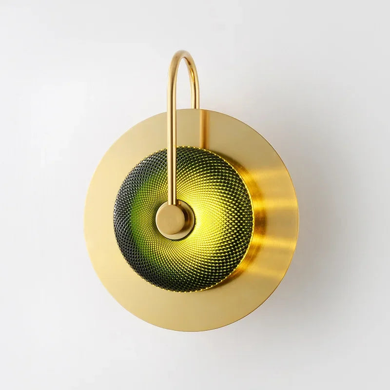 Green Crystal Wall Lamp