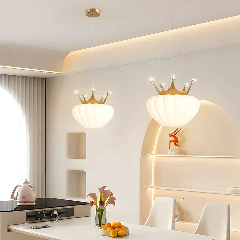 Gold Cloud Pendant Light For Childrens Room